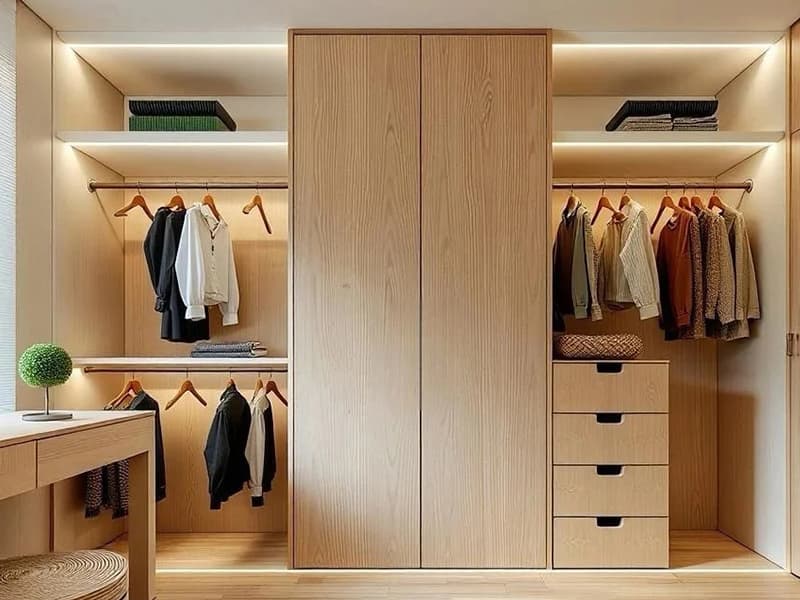 Walk-in Closet with LED Light
