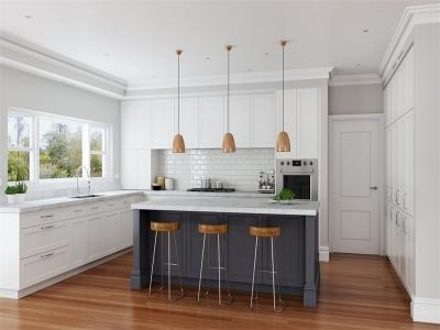 traditional modern kitchen cabinet design solid wood european style modular - យ៉ាលីក
