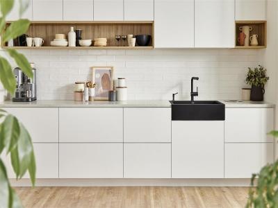 YALIG kitchen cabinet lacquer kitchen cabinet white design - យ៉ាលីក
