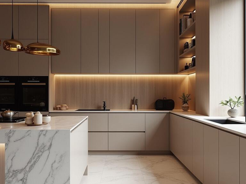 Glossy vs Matte Kitchen Cabinets: តើមួយណាដែលអ្នកគួរជ្រើសរើស?